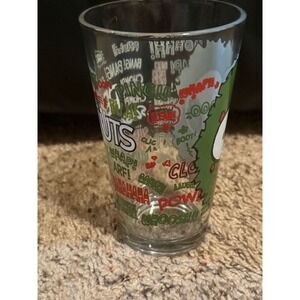 Peanuts Snoopy Glass Cup Cartoon Comic‎ Sounds Collectible